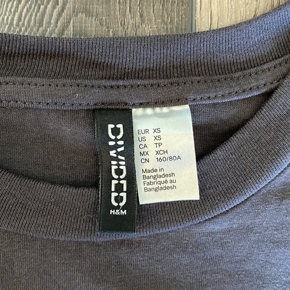 Gray HM cut off shoulder dress - Picture 4 of 5